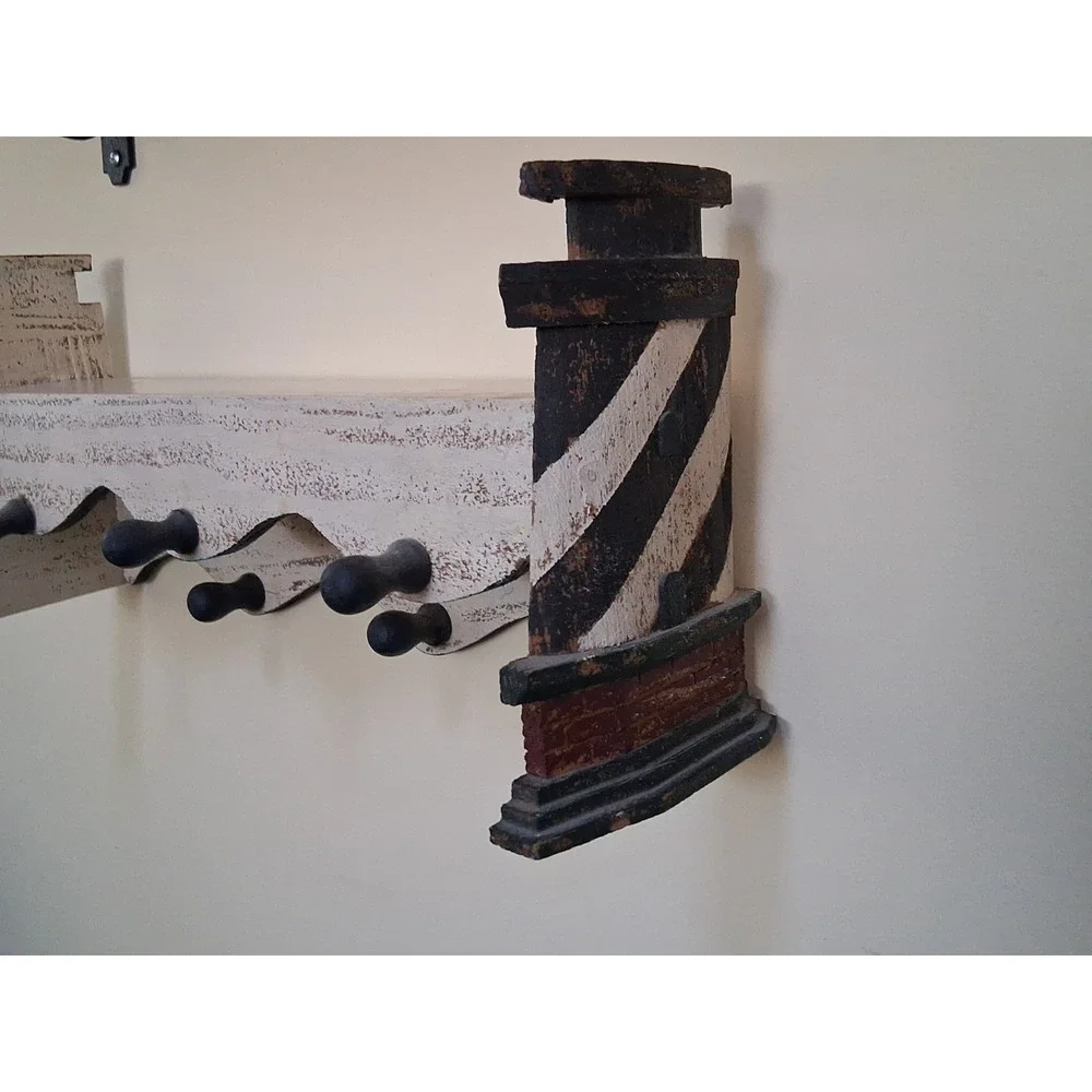 Lighthouse Wooden Shelf. Vintage